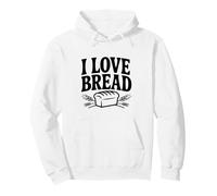 Amante Divertido de la Comida I Love Bread para panaderos Sudadera con Capucha