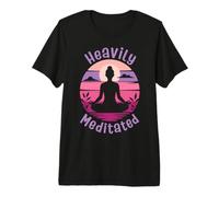 Amante Divertido de la meditación del Yoga Muy meditado Camiseta Premium