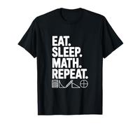 Amante Divertido de Las matemáticas de Eat Sleep Repeat Camiseta