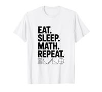 Amante Divertido de Las matemáticas de Eat Sleep Repeat Camiseta