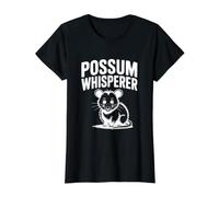 Amante Divertido de los Animales susurrador zarigüey Camiseta gráfica económica, Mujer, Negro, XL