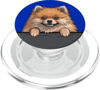 Amante Divertido de los cachorritos pomeranios con Bolsillo PopSockets PopGrip para MagSafe