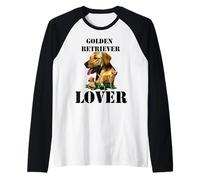 Amante Golden Retriever Camiseta Manga Raglan