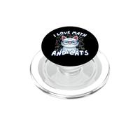 Amante Lindo de los Gatos I Love Math and Cats para Hombres, Mujeres y niños PopSockets PopGrip para MagSafe