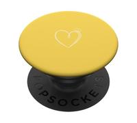 Amante Minimalista del Libro del Amor del corazón Dibujado a Mano Dusty Rose PopSockets PopGrip Adhesivo