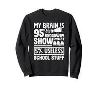 Amante musical Mi cerebro es 95 Espectáculo de Broadway Sudadera
