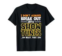 Amante musical rompe en melodías de espectáculo Camiseta