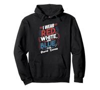 Amante patriótico del Juego de Mesa Rojo Blanco Azul USA Fun Sudadera con Capucha