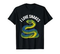 Amante Vibrante de la Vida Silvestre I Love Snakes Camiseta gráfica económica