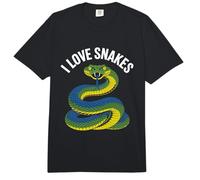 Amante Vibrante de la Vida Silvestre I Love Snakes Comfort Colors Adult Heavyweight T-Shirt