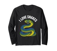 Amante Vibrante de la Vida Silvestre I Love Snakes Manga Larga