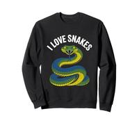 Amante Vibrante de la Vida Silvestre I Love Snakes Sudadera