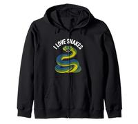 Amante Vibrante de la Vida Silvestre I Love Snakes Sudadera con Capucha