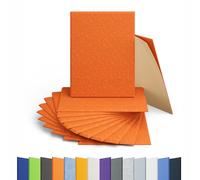 Amantech Paquete de 12 paneles acústicos autoadhesivos de espuma a prueba de sonido, panel acústico de alta densidad, paneles rectangulares de 16 x 12 x 0.4 pulgadas en el hogar, oficina, sala de