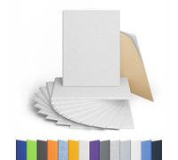 Amantech Paquete de 12 paneles acústicos autoadhesivos de espuma a prueba de sonido, panel acústico de sonido de alta densidad, paneles rectangulares de 16 x 12 x 0.4 pulgadas en el hogar, oficina,