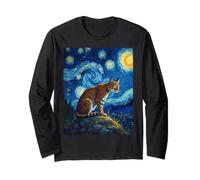 Amantes de animales de Lynx Red Lynx de Van Gogh's Starry Manga Larga