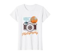 Amantes de la fotografía Adictos a la fotografía para fotógrafos Camiseta gráfica económica, Mujer, Blanco, M