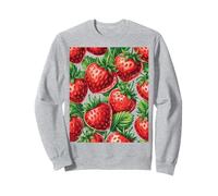 Amantes de la fruta fresa patrón de bayas frescas verano divertido Sudadera