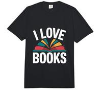 Amantes de la Lectura de Ratones de Biblioteca I Love Books Comfort Colors Adult Heavyweight T-Shirt