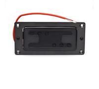 Amantes de la música Pastilla Para Guitarra Eléctr Pastilla De Carcasa De Cobre De Doble Bobina De 6 Cuerdas En Forma De H 72x32MM Cable Rojo Negro Dorado Accesorios Para Pastilla De Guitarra(B)
