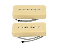 Amantes de la música Pastilla Para Guitarra Eléctr Pastillas De Guitarra Eléctrica Alnico 5 Juego De Pastillas De Bobina Única Color Crema/negro/cromo Elija Accesorios De Guitarra(Cream Yellow)