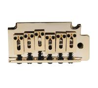 Amantes De La Música Puente De Guitarra Accesorios Estándar Para Puente Trémolo De Guitarra Bloque Corto Estilo 2 Puntos 52,5mm(Gold)