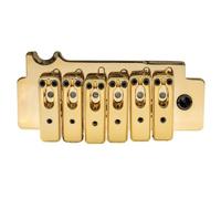 Amantes De La Música Puente De Guitarra Puente De Trémolo Sillín Individual De 52,5mm Brazo Pop-in 2 Puntos Para Piezas Repuesto Guitarra(Gold)