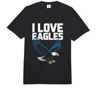 Amantes de Las Aves majestuosas I Love Eagles Comfort Colors Adult Heavyweight T-Shirt