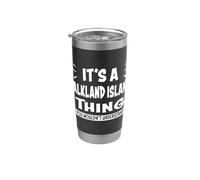 Amantes de las Islas Malvinas que entiendes Isla de Malvinas Vaso térmico de acero inoxidable de doble pared