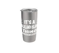 Amantes de las Islas Malvinas que entiendes Isla de Malvinas Vaso térmico de acero inoxidable de doble pared