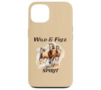 Amantes de los Caballos Caballos Salvajes Spirit Run Wild y Free Spirited Carcasa para iPhone 13