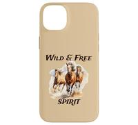 Amantes de los Caballos Caballos Salvajes Spirit Run Wild y Free Spirited Carcasa para iPhone 14 Plus