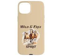 Amantes de los Caballos Caballos Salvajes Spirit Run Wild y Free Spirited Carcasa para iPhone 15 Plus