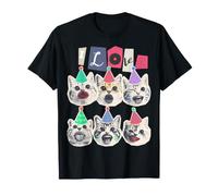 Amantes de los Gatos | Se Puede Usar para Dos Personas y Convertirse en una Palabra I Love You | Amante, Padre e Hijo | Apariencia de Pareja Camiseta