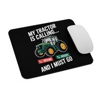 Amantes De Los Tractores Agrícolas: Mi Tractor Me Llama Y Debo IR. Granjero Divertido. Alfombrilla De Ratón Agradable Mousepad Lavable Mouse Pad para Ordenador Gaming Hogar 25X30Cm