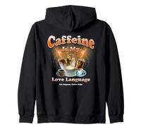 Amantes del café Cafeína Mi Amor Lenguaje Bootleg Java Sudadera con Capucha