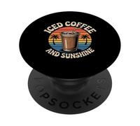 Amantes del café Un bostezo es un Grito silencioso para el café PopSockets PopGrip Adhesivo