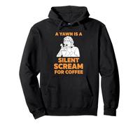Amantes del café Un bostezo es un Grito silencioso para el café Sudadera con Capucha