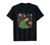 Amantes del pavo real Arte lindo diseño de pavos reales Camiseta