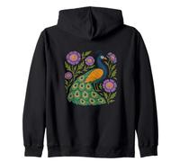 Amantes del pavo real Arte lindo diseño de pavos reales Sudadera con Capucha