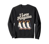 Amantes lindos de pingüinos I Love Penguins Sudadera
