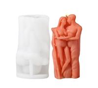 Amantes Molde de velas - Moldes de resina epoxi para pareja tierno | Molde de silicona de vela de cuerpo humano abstracto abstracto 3D - Moldes de silicona de pareja que abrazan las velas para hacer j