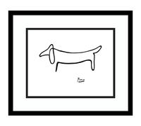 AMANTI ARTE EMPRESARIO DE ARTE DE LA MUARDA EMBARACIN 17X20 Le Chien (The Dog) de Pablo Picasso Animales Museo de arte de pared Musters Classics Dec