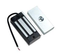 AMAO Cerradura magnética electrónica 60KG 132LBS Impermeable DC12V Cerradura electromagnética Fuerza Retención para Control Acceso Puerta Sistema Seguridad Fail-Safe NC Modo
