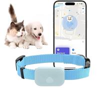 AmaPhew Rastreador de mascotas, collar GPS para gatos pequeños, sin tarifa mensual, compatible con Apple Find My (compatible con iOS/Android