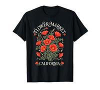 Amapola de California Mercado de Flores Floral Camiseta