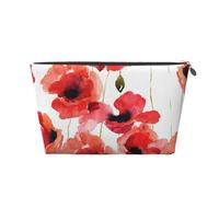 Amapolas De Acuarela, Bolsa de artículos de tocador Bolsa de Maquillaje Bolsa de cosméticos Bolsa de artículos de tocador de Viaje portátil