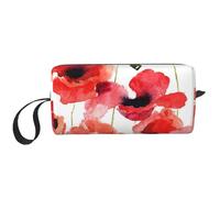Amapolas De Acuarela, Bolsa de Maquillaje Bolsa de cosméticos Bolsa de artículos de tocador de Viaje portátil Bolsa de Maquillaje