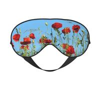 Amapolas en el cielo azul, Cubreojos completos Antifaz bloqueador de luz Antifaz para dormir Antifaz suave con los ojos vendados Noche