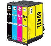 Amaprint 4 Cartuchos Compatible con Epson 604XL Multipack para Expression Home XP-2200 XP-2205 XP-3200 XP-3205 XP-4200 XP-4205 Workforce WF-2910 WF-2930 WF-2935 WF-2950 DWF